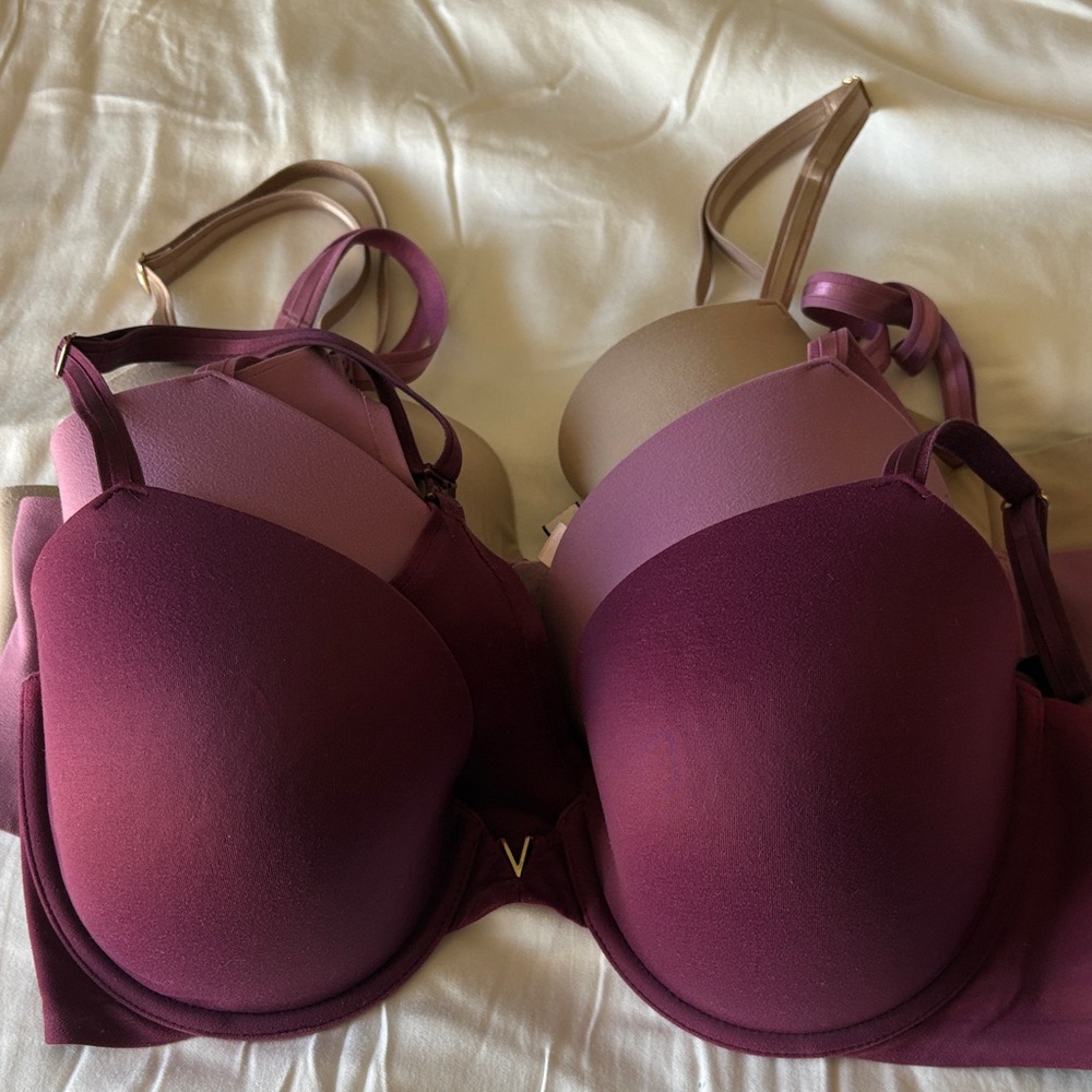 Victoria's Secret Bra Set - Rich Purple and Soft Tan